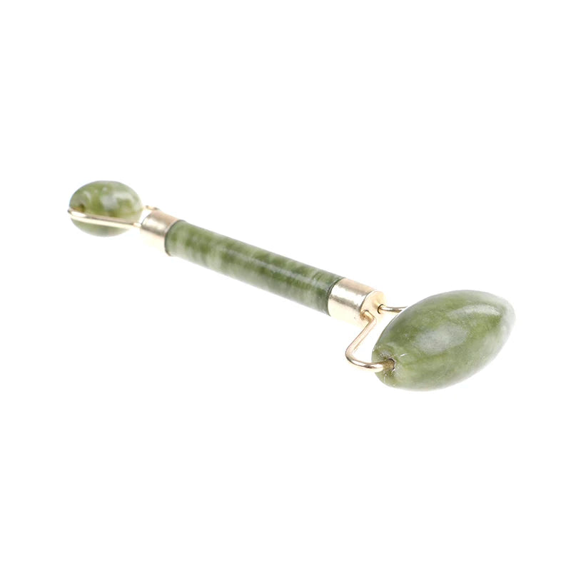 Natural Stone Face Massage Roller Double Head Facial Massage Roller Jade Face Slimming Body Head Neck