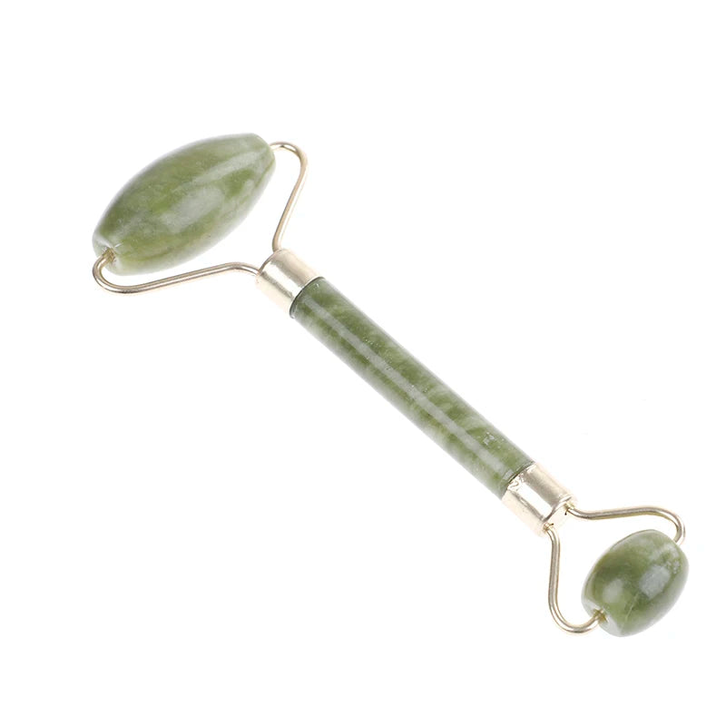 Natural Stone Face Massage Roller Double Head Facial Massage Roller Jade Face Slimming Body Head Neck