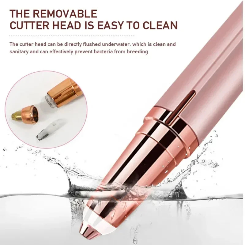 Women Mini Facial Hair Remover Electric Eyebrow Trimmer Security Hair Removal Eye Brow Epilator Shaper Shaver Painless Razor